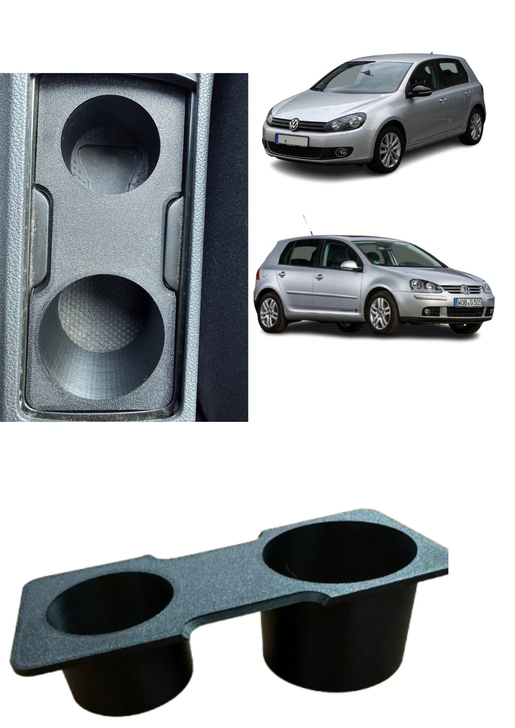 Suport bauturi VW Golf 5,VW Golf6 consola centrala